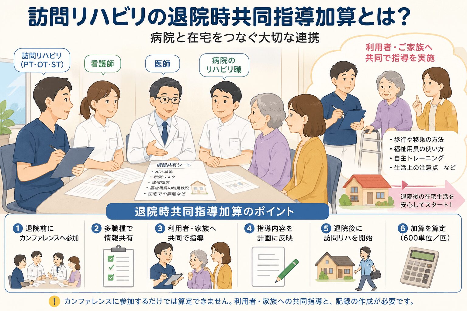 退院時共同指導加算 算定要件