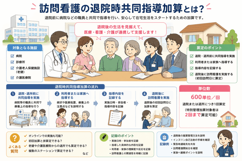 訪問看護　退院時共同指導加算　算定要件　Q&A